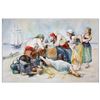 Image 1 : Original pirate-themed watercolor painting by New York artist Liliya Skubish entitled "Winner Takes 