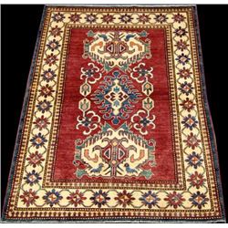 SPECIAL RUSSIAN DESIGN HAND WOVEN AUTHENTIC KAZAKH 5.6 X 3.10