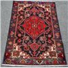 Image 1 : Finely Contrasted Beautiful Hand Woven Persian Hamedan 4 X 6.8