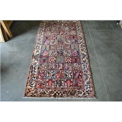 Finely Done Hybrid Design Persian Bakhtiari Runner 9.8 X 5
