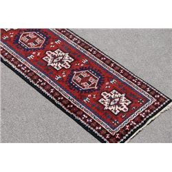 Highly Collectible Semi Antique Heriz Design Runner 2.4 X 8.9