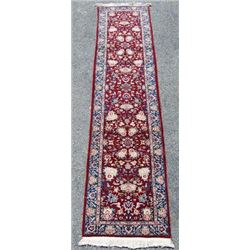 Simply Beautiful Kashan Design Runner W/Silk Highlights 2.3 X 10
