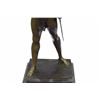Image 2 : Painted Spelter Sculpture Post Pugnam Picault Bronze Statue on Marble Base Figure