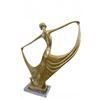 Image 8 : Model Dancer Bronze Statue on marble base Figurine