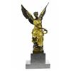 Image 10 : Beautiful Angel Sits On Celestial Throne Bronze Sculpture