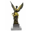 Image 7 : Beautiful Angel Sits On Celestial Throne Bronze Sculpture