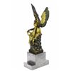 Image 8 : Beautiful Angel Sits On Celestial Throne Bronze Sculpture