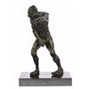 Image 10 : Devil Holding His Phallus Bronze Sculpture on Marble Base Figurine
