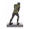 Image 7 : Devil Holding His Phallus Bronze Sculpture on Marble Base Figurine