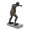 Image 8 : Devil Holding His Phallus Bronze Sculpture on Marble Base Figurine