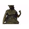 Image 3 : Female Greek Warrior Bronze Sculpture on Marble base Statue