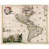 Image 1 : Sandrart, Iacobus/Homann, Iohannes, NOVA TABULAE AMERICAE..., cartouche and outline colour. Upp...