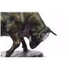 Image 4 : Stock Market Bull Bronze Sculpture Signed By Moigniez