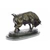 Image 5 : Stock Market Bull Bronze Sculpture Signed By Moigniez