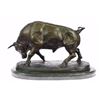 Image 7 : Stock Market Bull Bronze Sculpture Signed By Moigniez