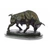 Image 9 : Stock Market Bull Bronze Sculpture Signed By Moigniez