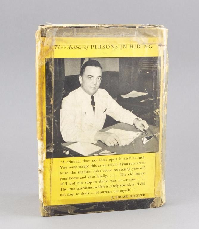 1938 J Edgar Hoover, Signed First Edition Book