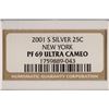 Image 3 : 2001-S SILVER NEW YORK QUARTER NGC PF69