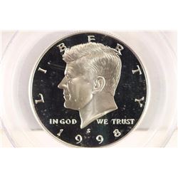 1998-S KENNEDY HALF DOLLAR PCGS PR69 DCAM