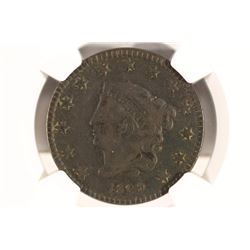 1829 US LARGE CENT NGC VERY FINE DETAILS