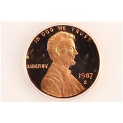 1987-S LINCOLN CENT ICG PR70 DCAM