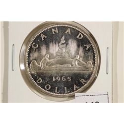 1965 CANADA SILVER DOLLAR UNC