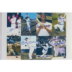 8X10 SIGNED PHOTO COLLAGE PETE ROSE, TED WILLIAMS