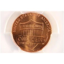 2013-D SHIELD LINCOLN CENT PCGS MS66RD