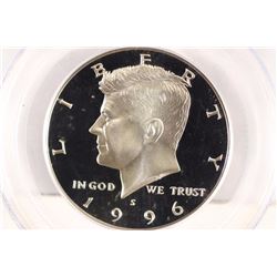 1996-S KENNEDY HALF DOLLAR PCGS PR69 DCAM