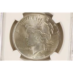 1922 PEACE SILVER DOLLAR NGC MS63