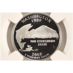 2007-S SILVER WASHINGTON STATE QUARTER NGC PF69