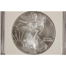 2006 AMERICAN SILVER EAGLE NGC MS69 1 OF 1ST