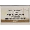 Image 3 : 2007 CANADA $1 LOON NGC PF68 ULTRA CAMEO