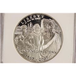 2007-P JAMESTOWN COMMEMORATIVE SILVER DOLLAR