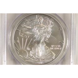 2011-W AMERICAN SILVER EAGLE PCGS MS70