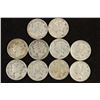 Image 1 : 10 ASSORTED 1940'S MERCURY DIMES