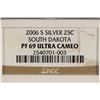 Image 3 : 2006-S SILVER SOUTH DAKOTA QUARTER NGC PF69