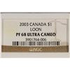 Image 3 : 2003 CANADA LOON DOLLAR NGC PF68 ULTRA CAMEO