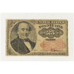 1874 25 CENT US FRACTIONAL CURRENCY