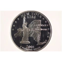 2001-S SILVER NEW YORK QUARTER NGC PF69 ULTRA CAM