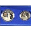 Image 1 : 1986-S STATUE OF LIBERTY 2 COIN PROOF SET