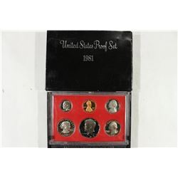 1981 US PROOF SET (WITH BOX)