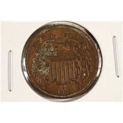 1865 US TWO CENT PIECE