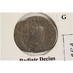 SILVER 249-251 A.D. TRAJAN DECIUS ANCIENT COIN