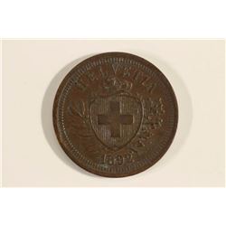 1892 SWITZERLAND ONE CENTIME