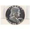 Image 1 : 1957 FRANKLIN HALF DOLLAR ANACS PF67