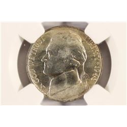1943-P 35% SILVER JEFFERSON WAR NICKEL NGC MS66