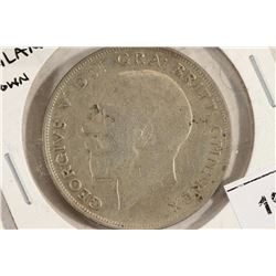 1921 GREAT BRITAIN SILVER HALF CROWN .2273 OZ. ASW