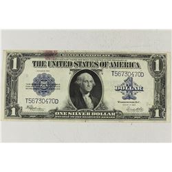 1923 LARGE SIZE $1 SILVER CERTIFICATE BLUE SEAL