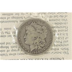 GSA SOFT PACK 1900-O MORGAN SILVER DOLLAR THESE
